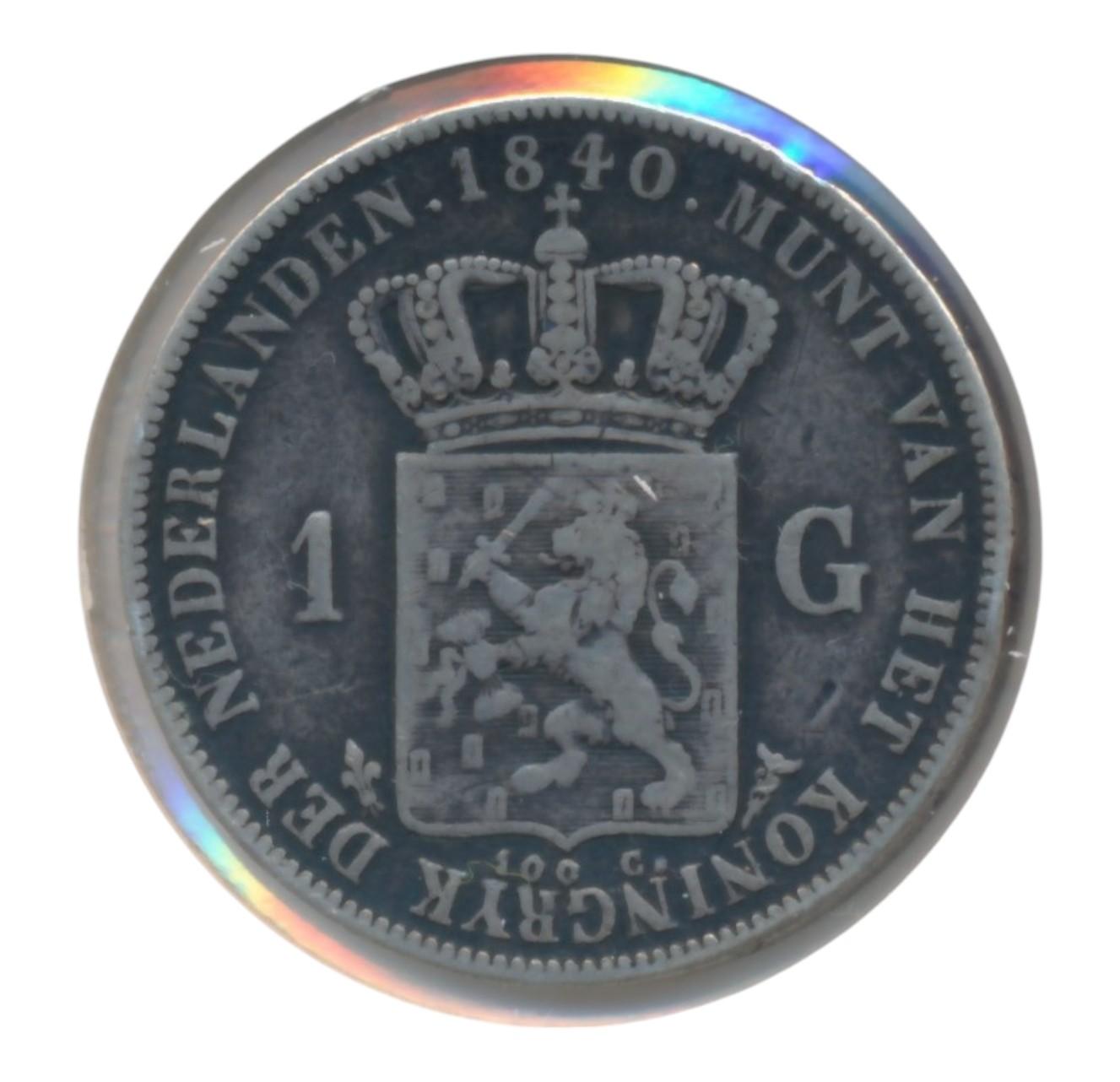 Nederland serie zilveren guldenmunten Willem 1 t/m Wilhelmina (8 stuks) - Image 4