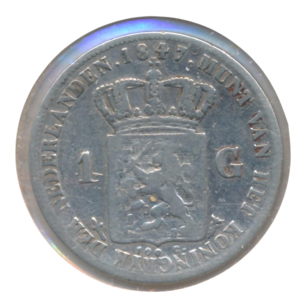 Nederland serie zilveren guldenmunten Willem 1 t/m Wilhelmina (8 stuks) - Image 6