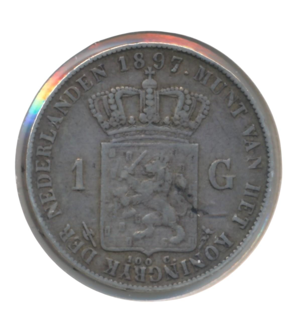 Nederland serie zilveren guldenmunten Willem 1 t/m Wilhelmina (8 stuks) - Image 10