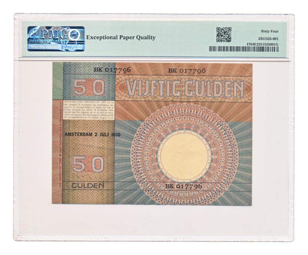 Nederland 50 Gulden 1929-1931 Minerva PMG64 EPQ