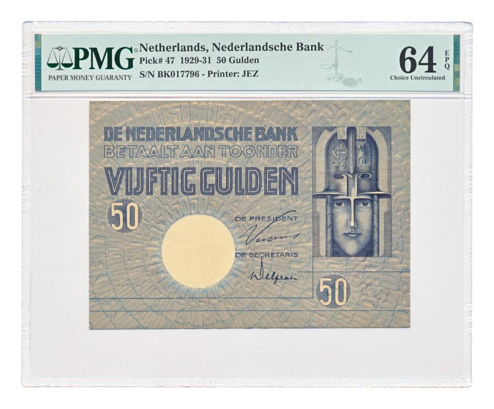 Nederland 50 Gulden 1929-1931 Minerva PMG64 EPQ
