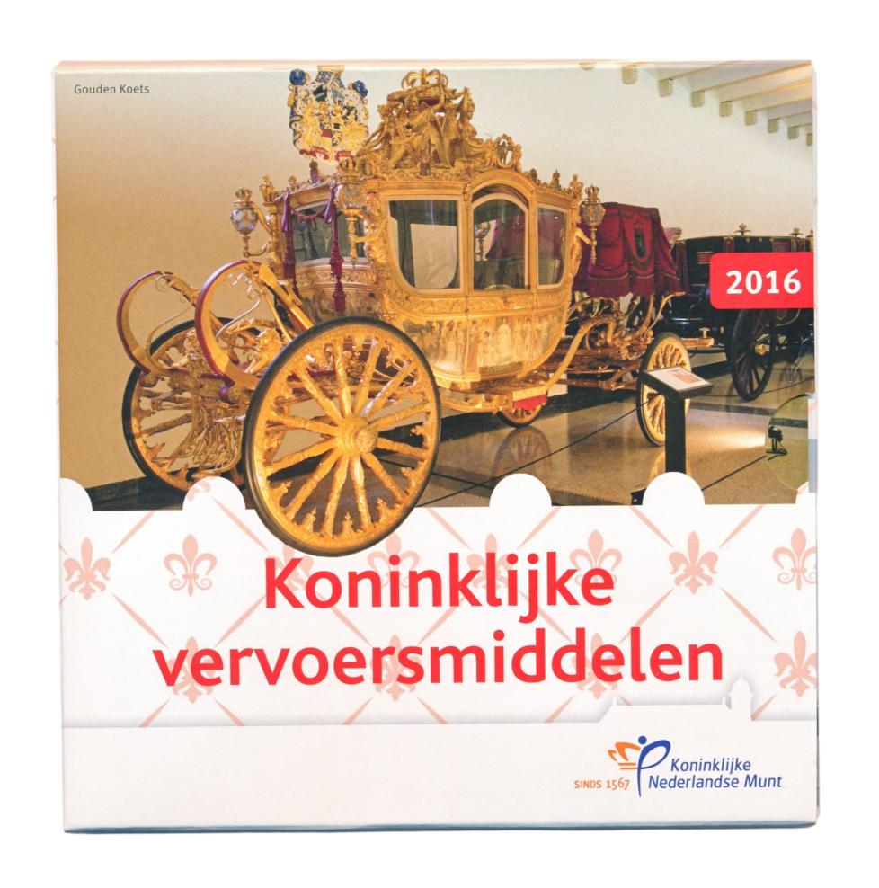 Nederland Euro-set met penning 2016 BU - Koninklijke vervoersmiddelen