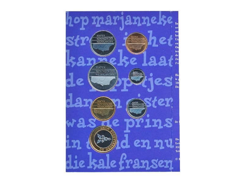Nederland Holland Coin Fair herdenkingsset 1996 Kale Fransen met penning