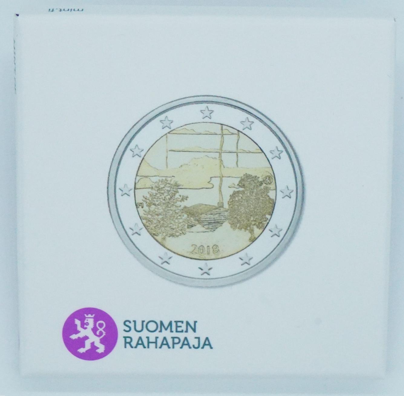 Finland 2 Euro 2018 Saunacultuur Proof Proof in doosje
