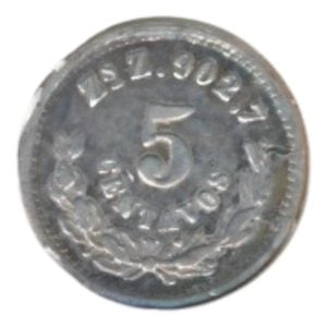 Mexico 5 Centavos 1887
