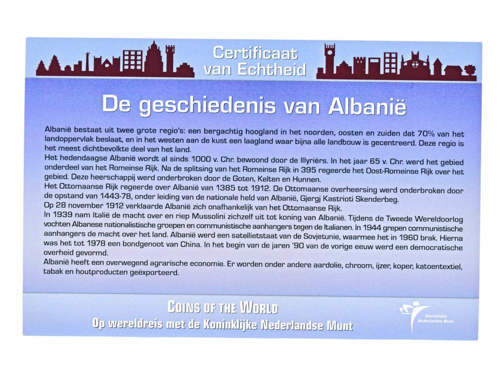 Albanië Muntset Lek