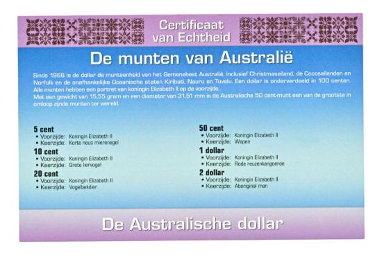 Australië Muntset Dollar/Cents