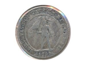 Helvetische Republiek 5 Batzen 1799-S