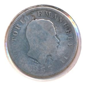 Italië 1 Lira 1863-M (Fraai-)