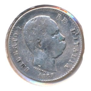 Italië 1 Lira 1887