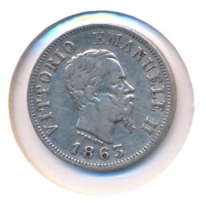 Italië 50 Centesimi 1863-1 (Zeer fraai)