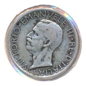 Italië 5 Lire 1927 (Zeer fraai-)