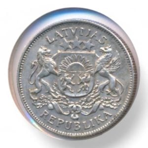 Letland 2 Lati 1925 (Zeer fraai)