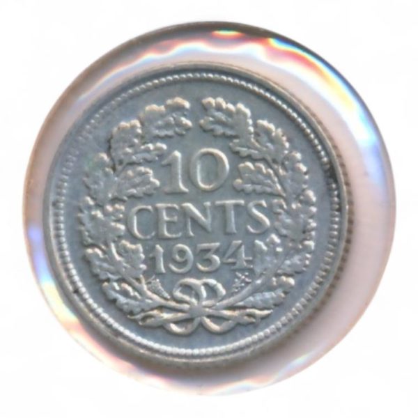Nederland 10 Cent 1934 Wilhelmina