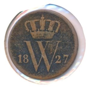 Nederland 1 Cent 1827 U-a Willem I