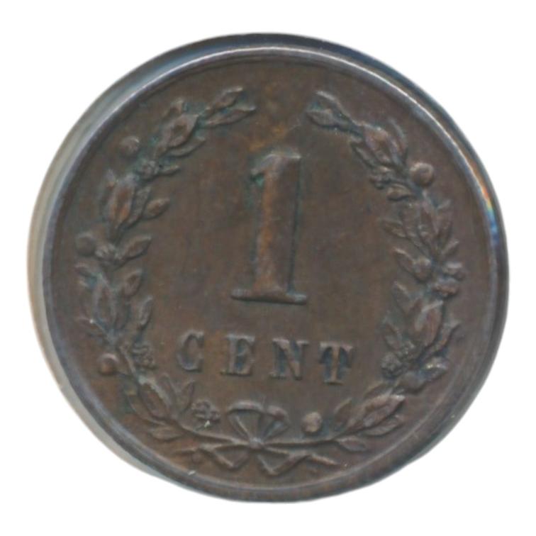 Nederland 1 Cent 1880 Willem III