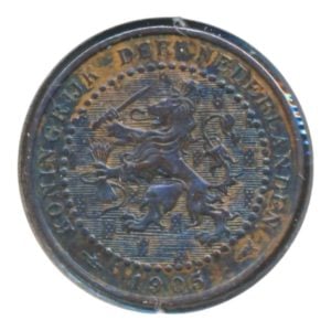 Nederland 1 Cent 1905 Wilhelmina