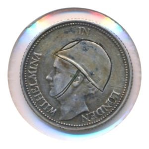Nederland 25 Cent 1940 Wilhelmina met helm in Londen