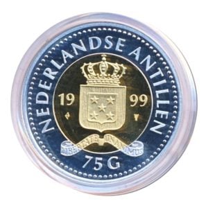 Nederlandse Antillen 75 gulden 1999 Goud