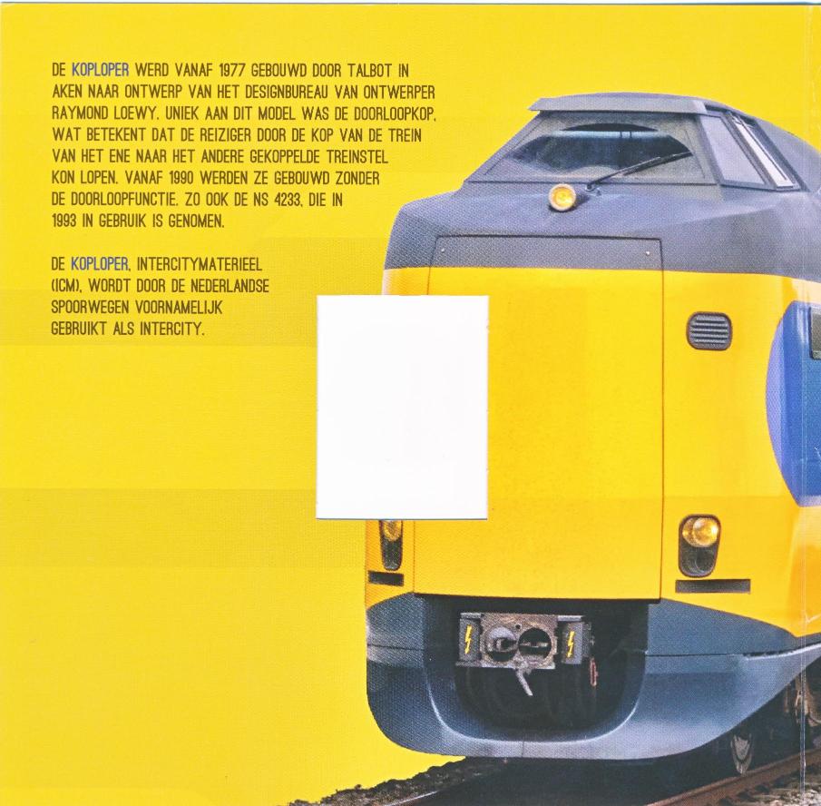 Nederland Zilveren postzegel NS 4233 Koploper