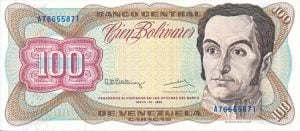 Venezuela 100 Bolivares 1992