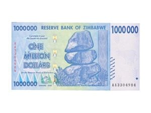 Zimbabwe 1 miljoen Dollars 2008