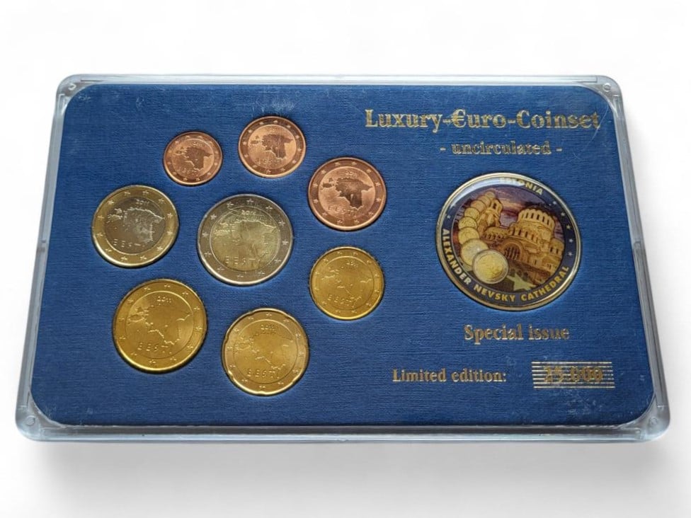 Estland Euromuntset 2011 UNC met penning