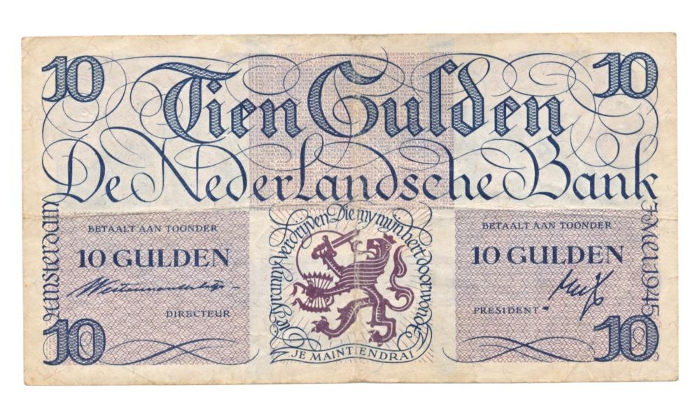 Nederland 10 Gulden 1945 Lieftinck