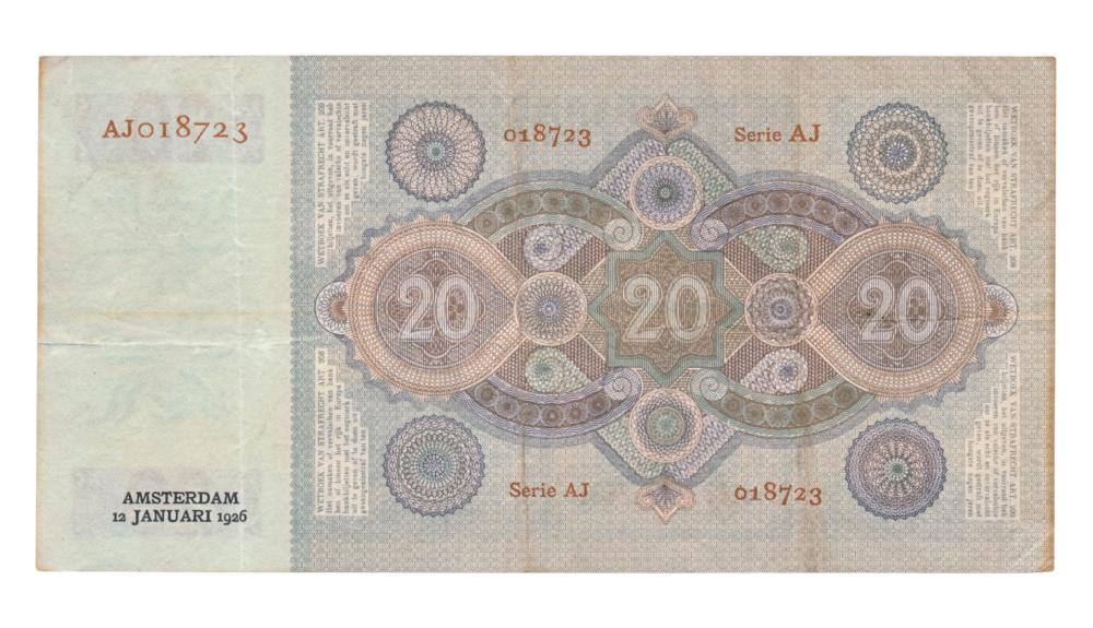 Nederland 20 Gulden 1926 Stuurman