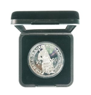 Nederland zilveren Dukaat 2001 Proof Utrecht in doosje