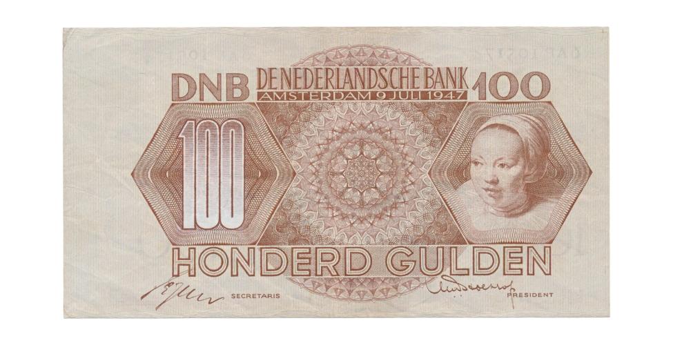 Nederland 100 Gulden 1947 Meisjeskop