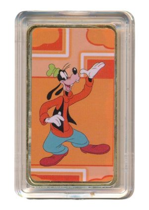 Disney goudkleurige baar Goofy in kleur