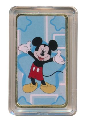 Disney goudkleurige baar Mickey Mouse in kleur