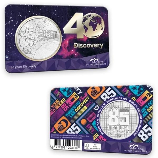 Nederland 40 years Discovery penning 2025 in coincard