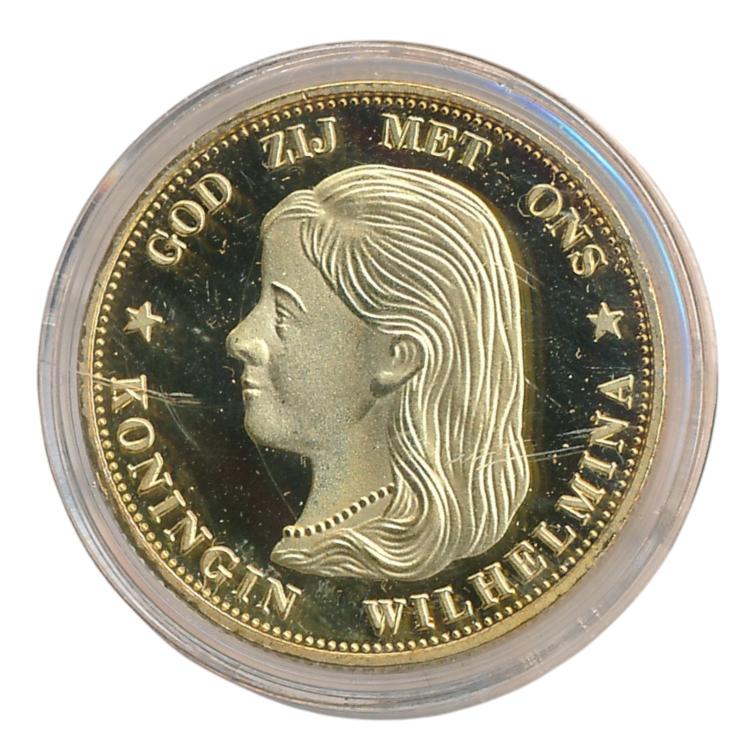 Nederland Naslag 10 Gulden 1892 Wilhelmina loshangend haar