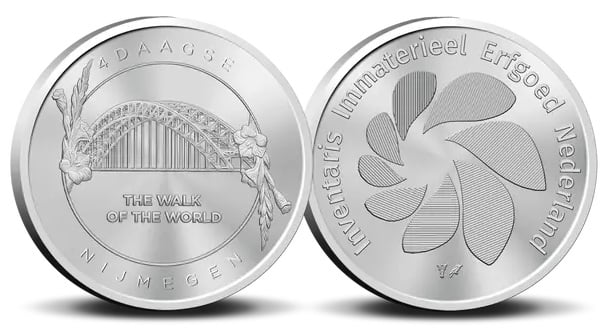 Nederland Nijmegen 4daagse penning 2025 in coincard