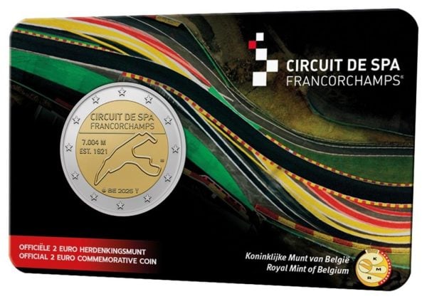 België 2 Euro 2025 Circuit Spa Francorchamps in coincard (NE)