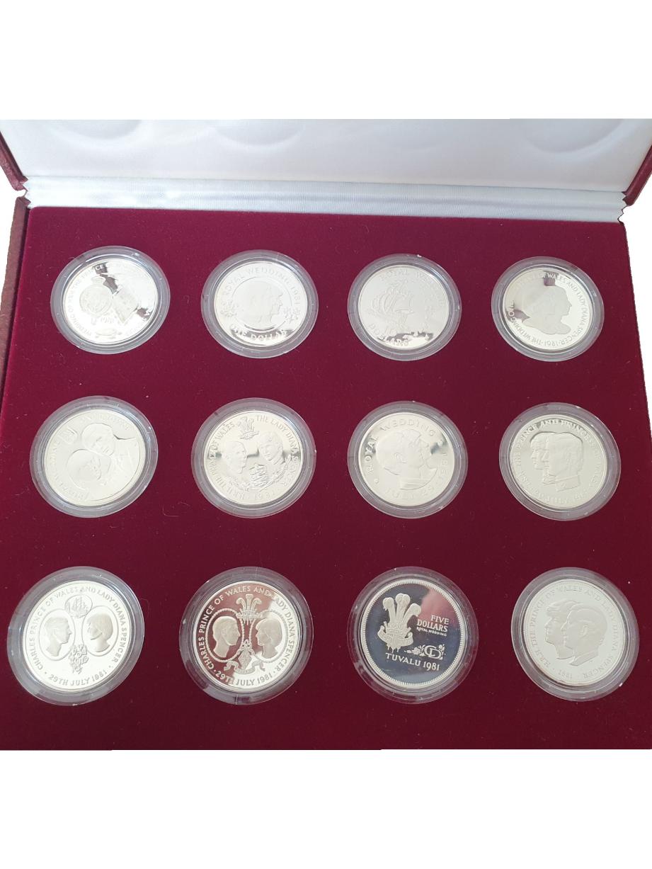 Verenigd Koninkrijk Herdenkingsset Koninklijk Huwelijk 1981 Zilver Proof