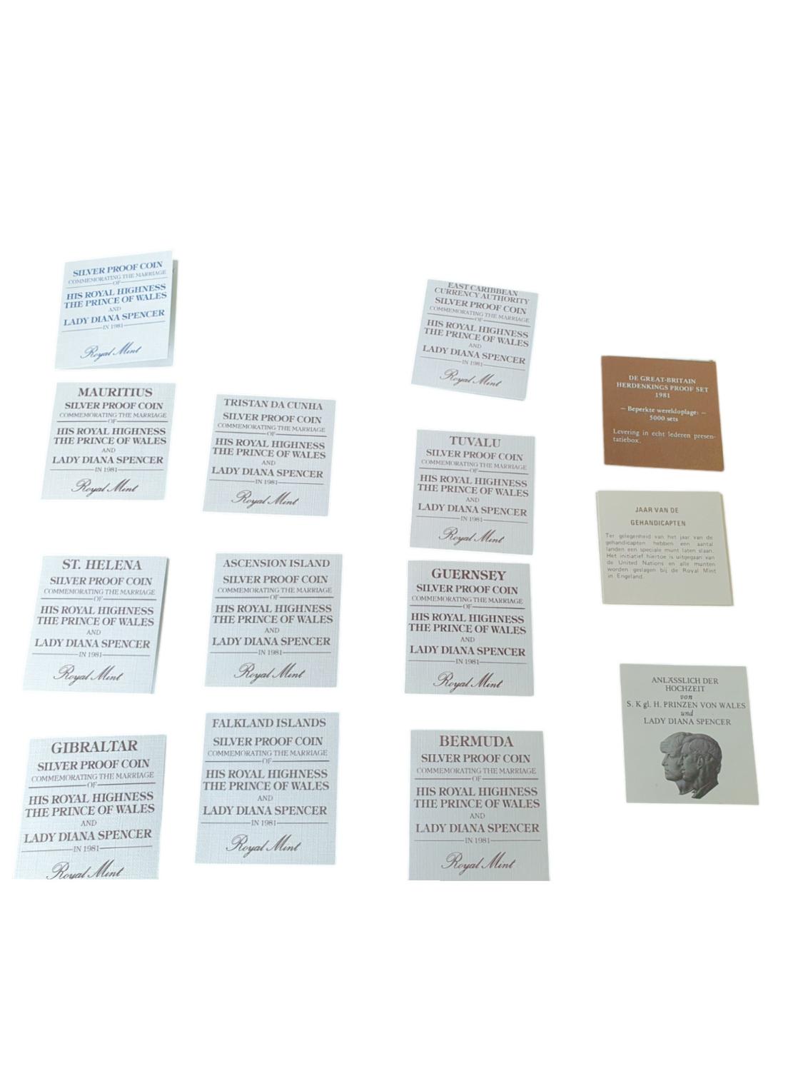 Verenigd Koninkrijk Herdenkingsset Koninklijk Huwelijk 1981 Zilver Proof