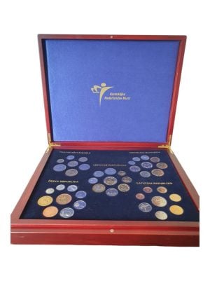 Pre-euro-circulatiemuntenset 10 nieuwe EU-landen in luxe cassette
