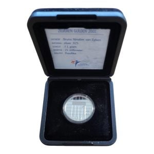 Nederland 1 Gulden 2001 Zilver Beatrix in doosje
