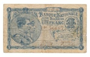 België 1 Frank 1920-1922