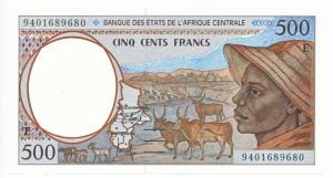 Centraal-Afrikaanse staten Kameroen 500 Francs CFA 1993-2002