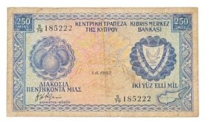 Cyprus 250 Mils 1982