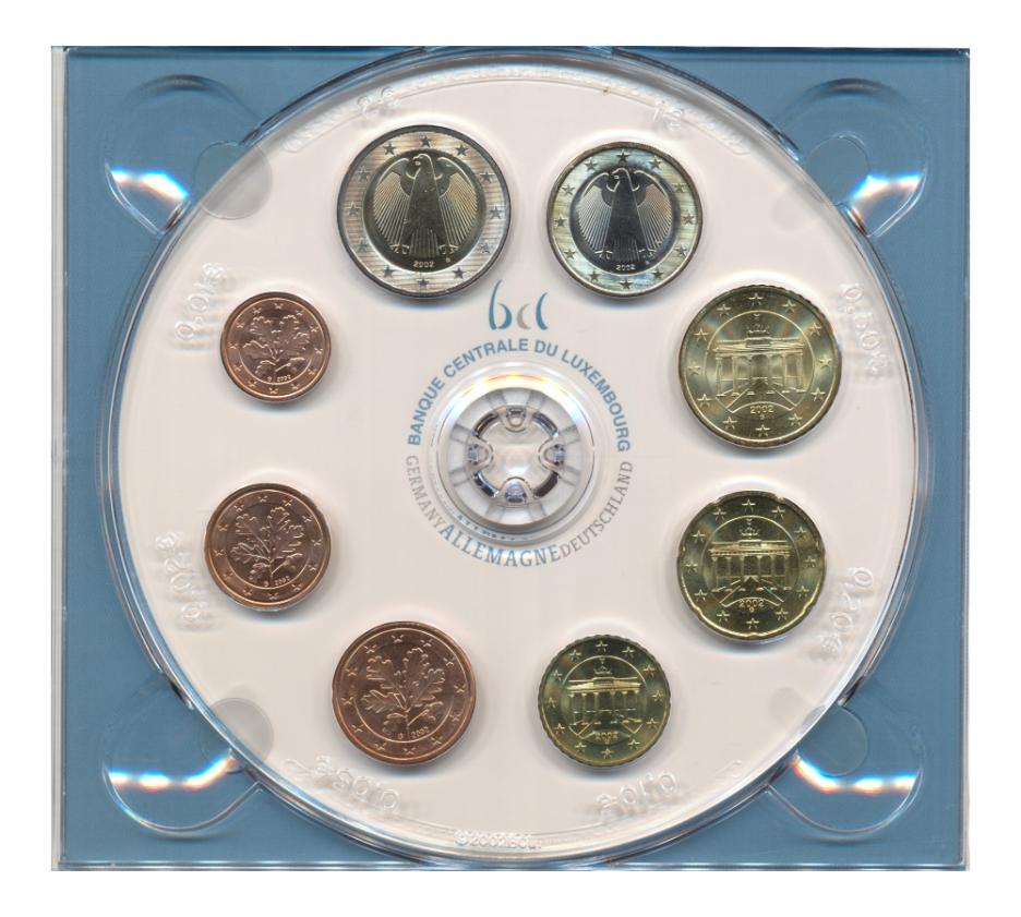 Luxemburg Euro 2002 muntsets 12 landen in box - صورة 29