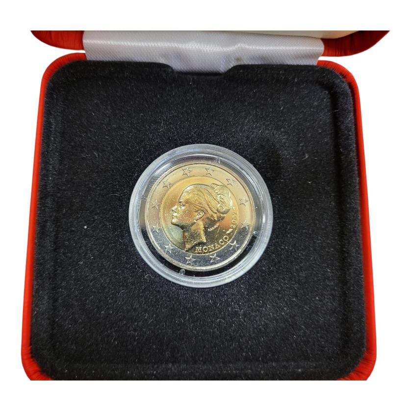Grace Kelly 2 euromunt 2007 in doosje