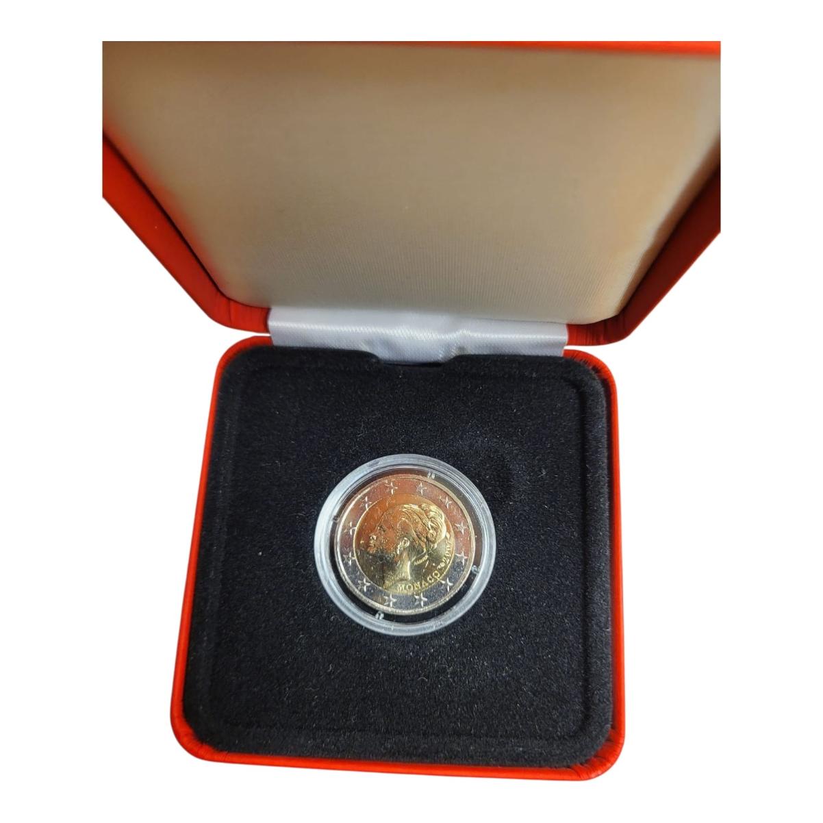 Grace Kelly 2 euromunt 2007 in doosje