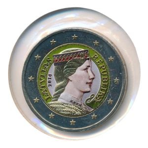 Letland 2 Euro 2014 gekleurd - standaardversie