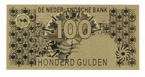 Nederland 100 gulden 1992 Steenuil verguld