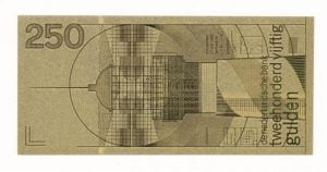 Nederland 250 gulden 1985 Vuurtoren verguld